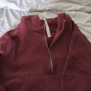 Lululemon oversized scuba maroon